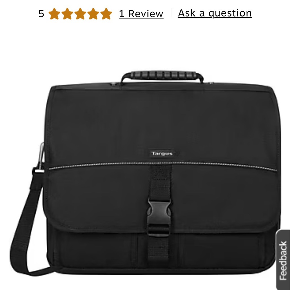 Targus Black Laptop Bag for Men